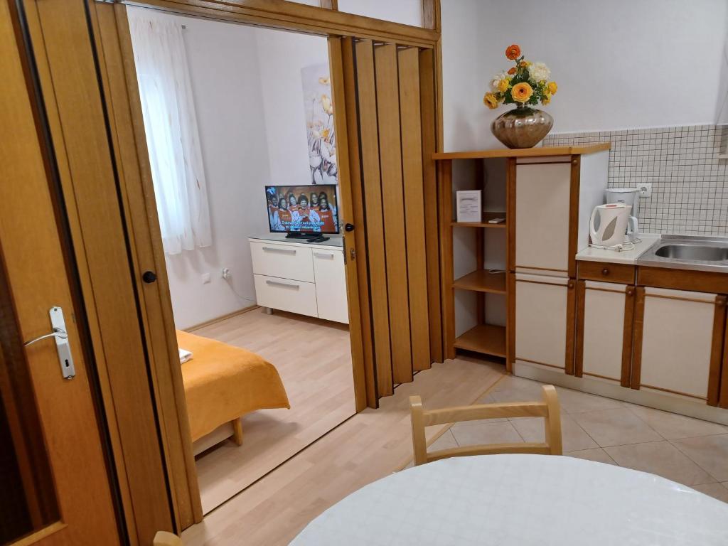 Kuchyňa alebo kuchynka v ubytovaní MG Ravlic Apartments