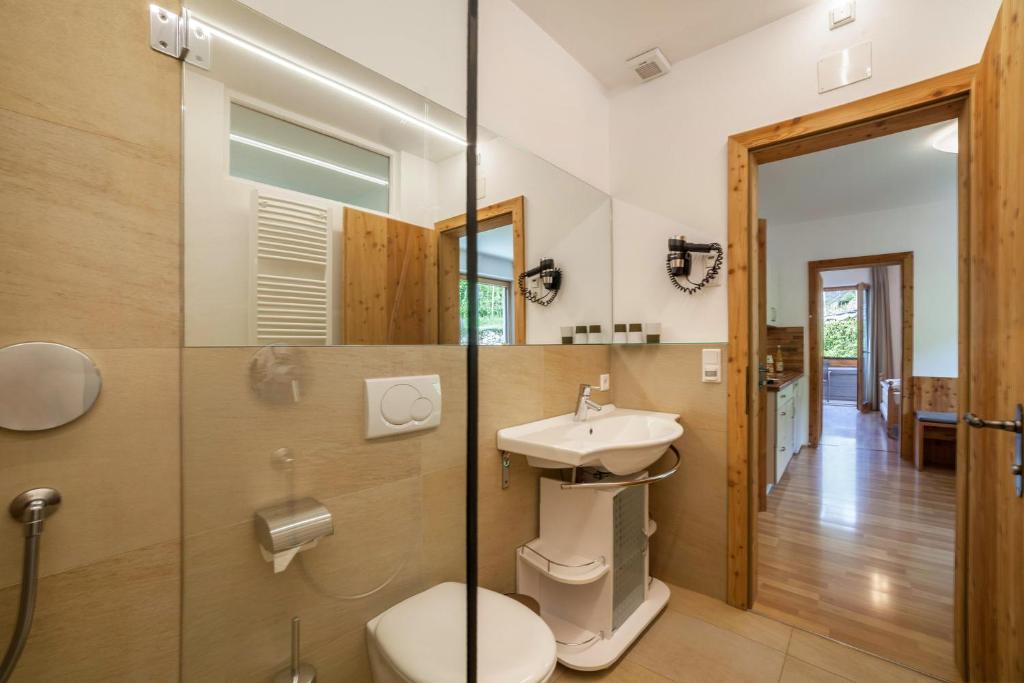 Koupelna v ubytování Langstein Wohnung Sonnenblume