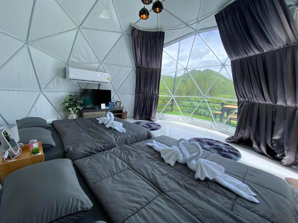 เคียงดาว โฮมสเตย์ แก่งกระจาน - Habitación Doble De Lujo Con Dos Camas Dobles