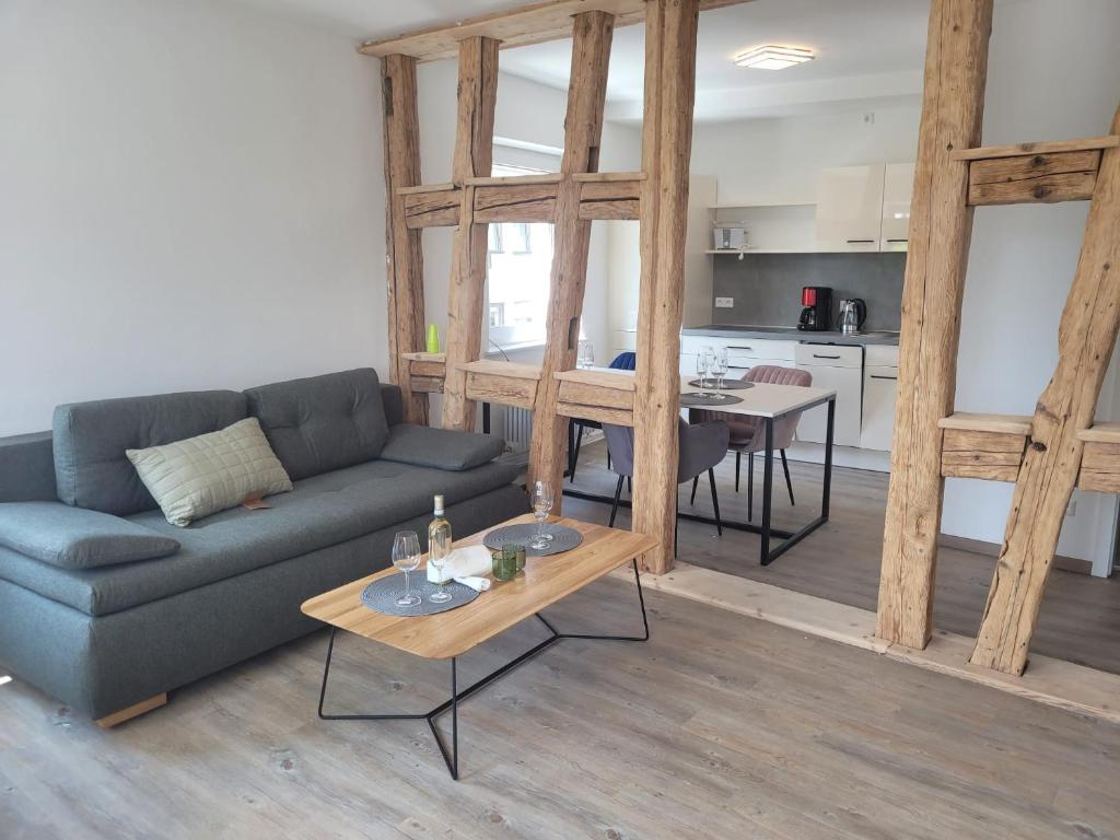 Kuchyň nebo kuchyňský kout v ubytování City-Apartments direkt am See - SEEBLICK!