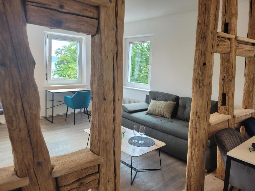Posezení v ubytování City-Apartments direkt am See - SEEBLICK!