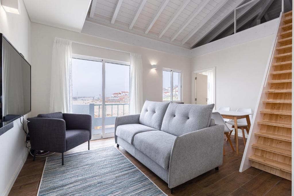 Posezení v ubytování Casa da Rocha - Totalmente Renovada
