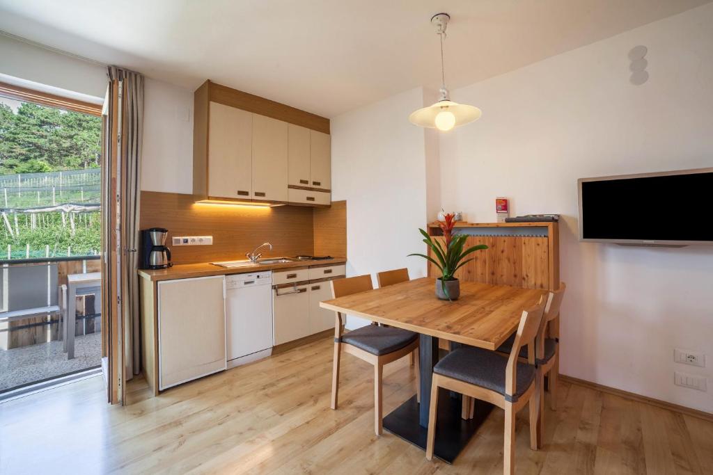 Kuchyň nebo kuchyňský kout v ubytování Langstein Wohnung Lavendel