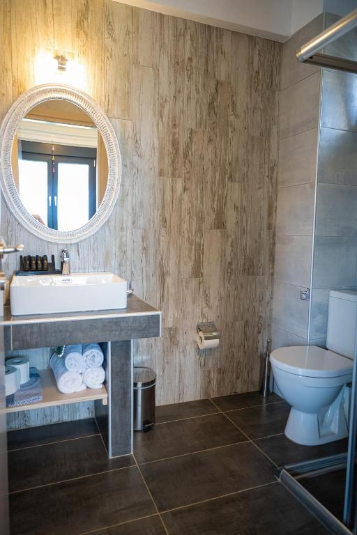 Koupelna v ubytování Callista Suites