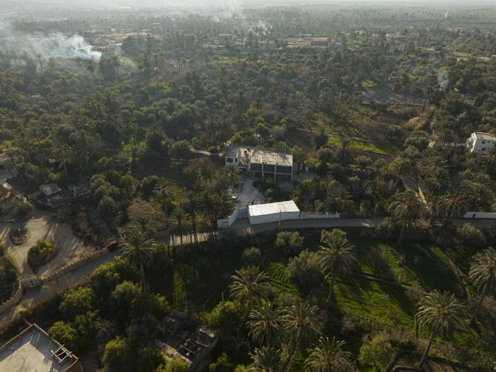 eine Luftansicht eines Hauses in einem Wald in der Unterkunft dar seddik in Gafsa