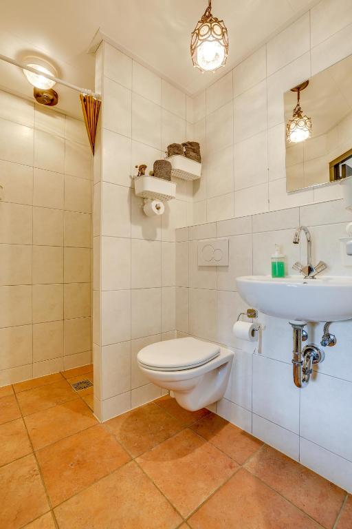 Koupelna v ubytování B&B Wicherumloo