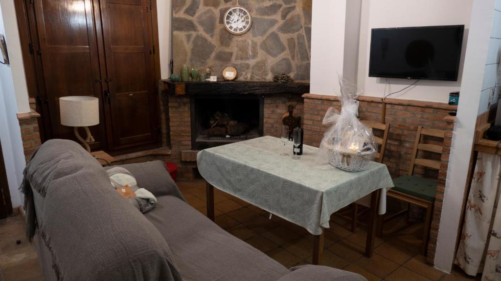 Televízia a/alebo spoločenská miestnosť v ubytovaní La Casa de la Lobita