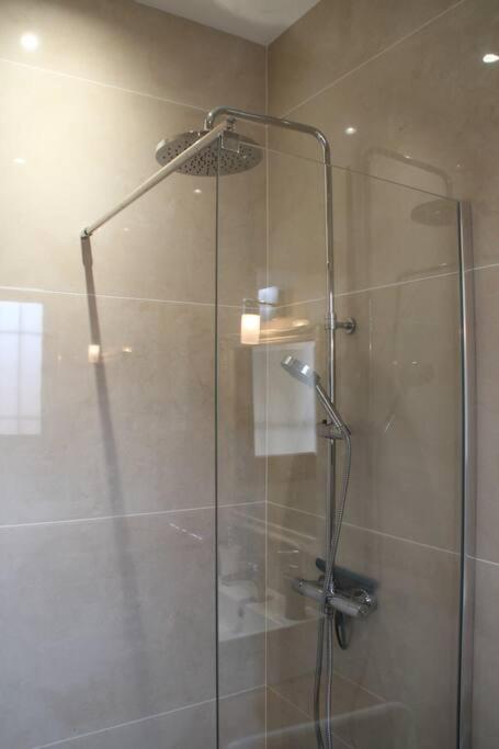 Kúpeľňa v ubytovaní Aix les Bains Appartement 2p standing 40m2 avec jardin, parking, proche thermes