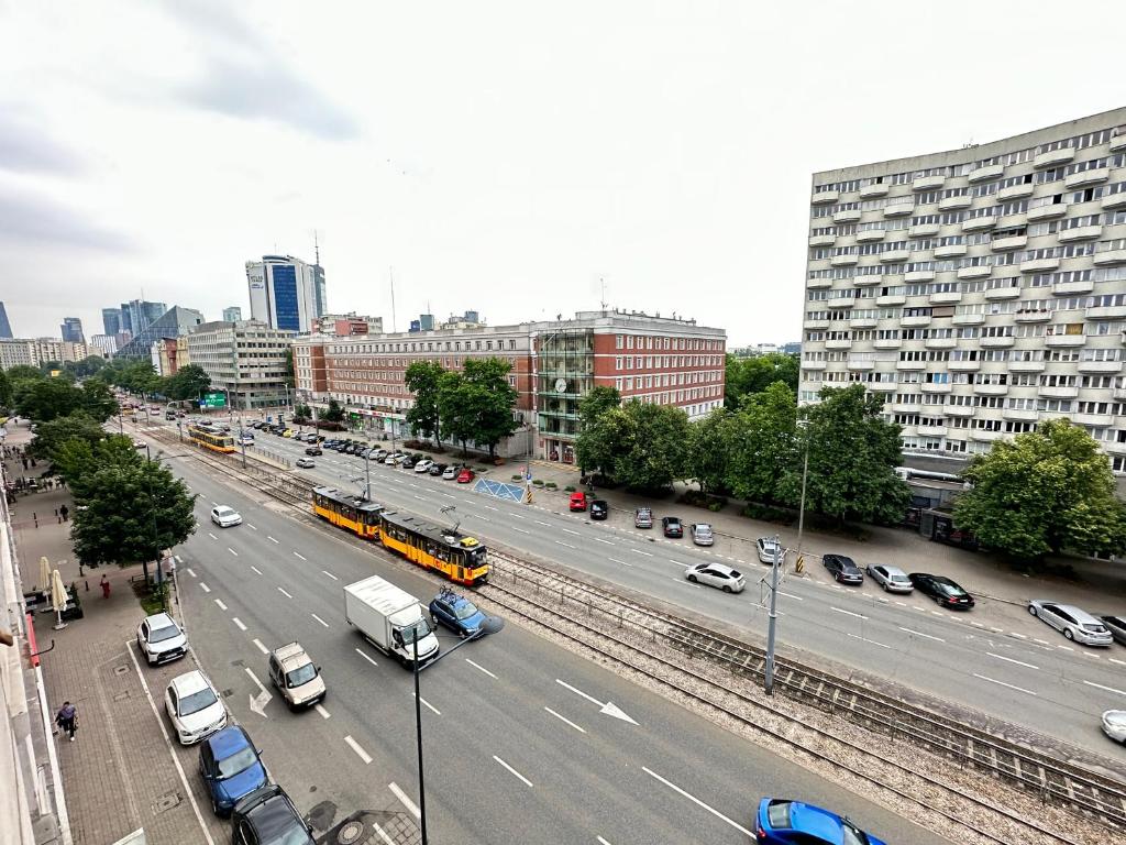 Miesto panorama iš apartamentų arba bendras vaizdas Varšuvoje