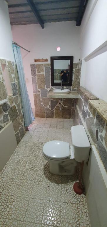 Koupelna v ubytování Casa Maya Playa El Yaque