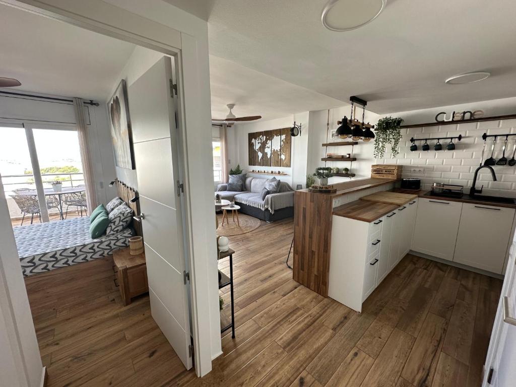 Kuchyň nebo kuchyňský kout v ubytování Sunsetmare Vacational Apartment