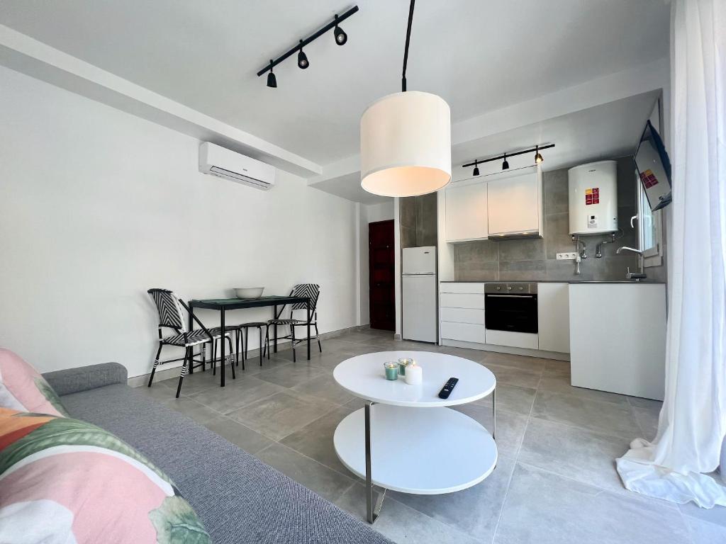Kuchyň nebo kuchyňský kout v ubytování Golden Coast Calafell