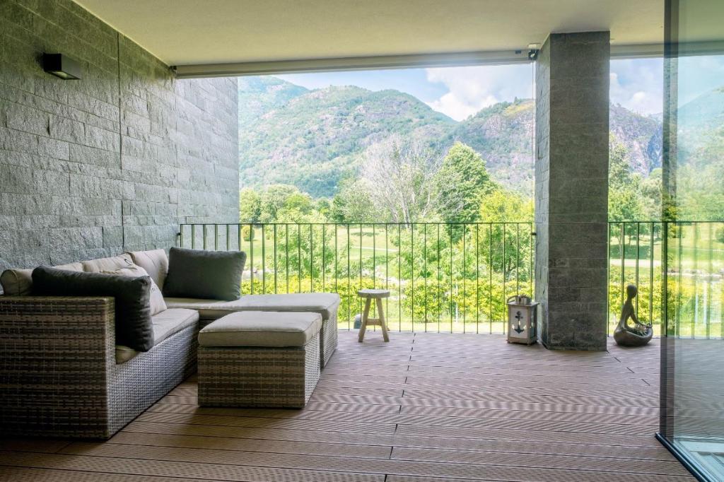 Nespecifikovaný výhled na hory nebo výhled na hory při pohledu z apartmánu