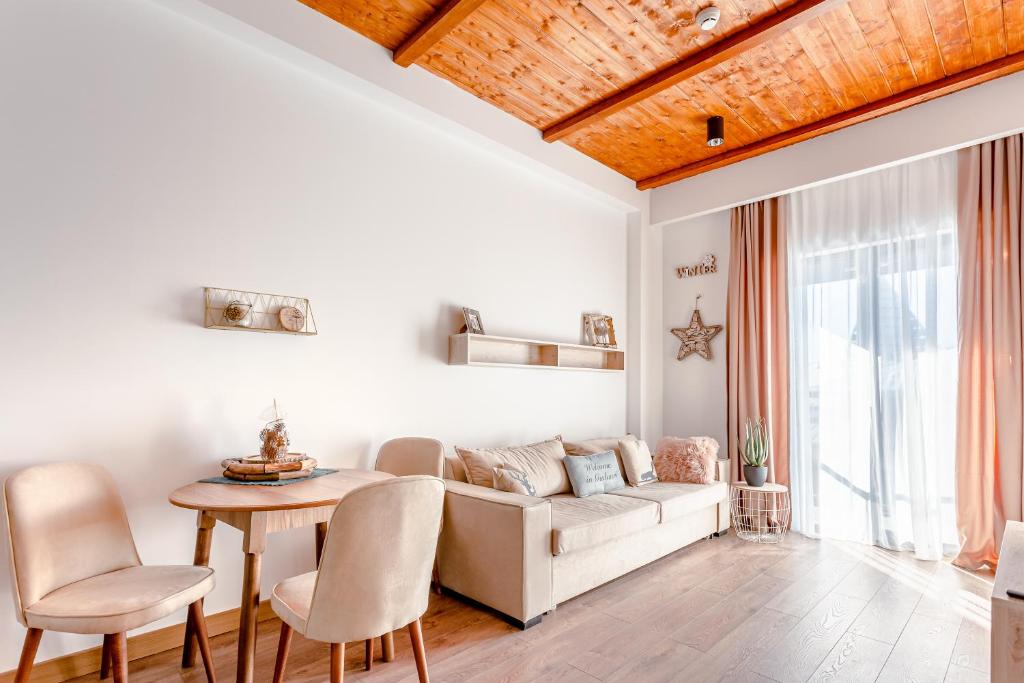 Posezení v ubytování New Gudauri GoodHost Apartments