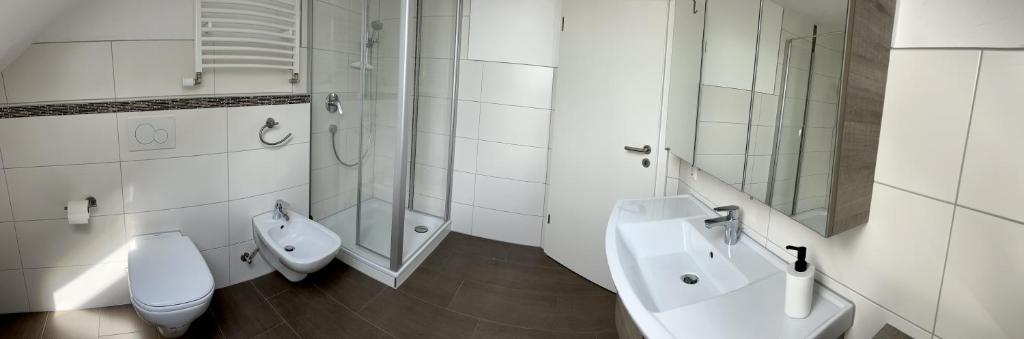 Koupelna v ubytování Ferienapartment Huber