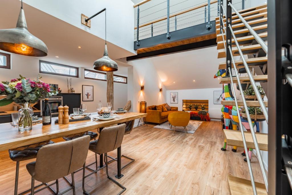 Kuchyň nebo kuchyňský kout v ubytování Loft Cosy et atypique