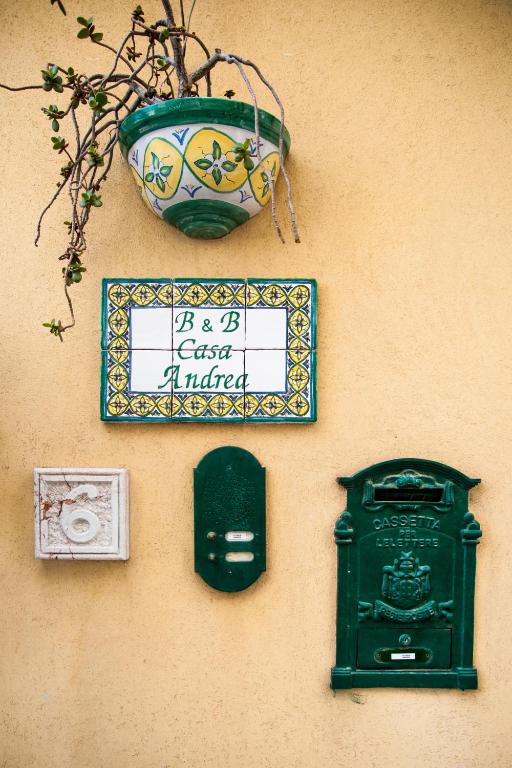 Certifikát, hodnocení, plakát nebo jiný dokument vystavený v ubytování B&B Casa Andrea