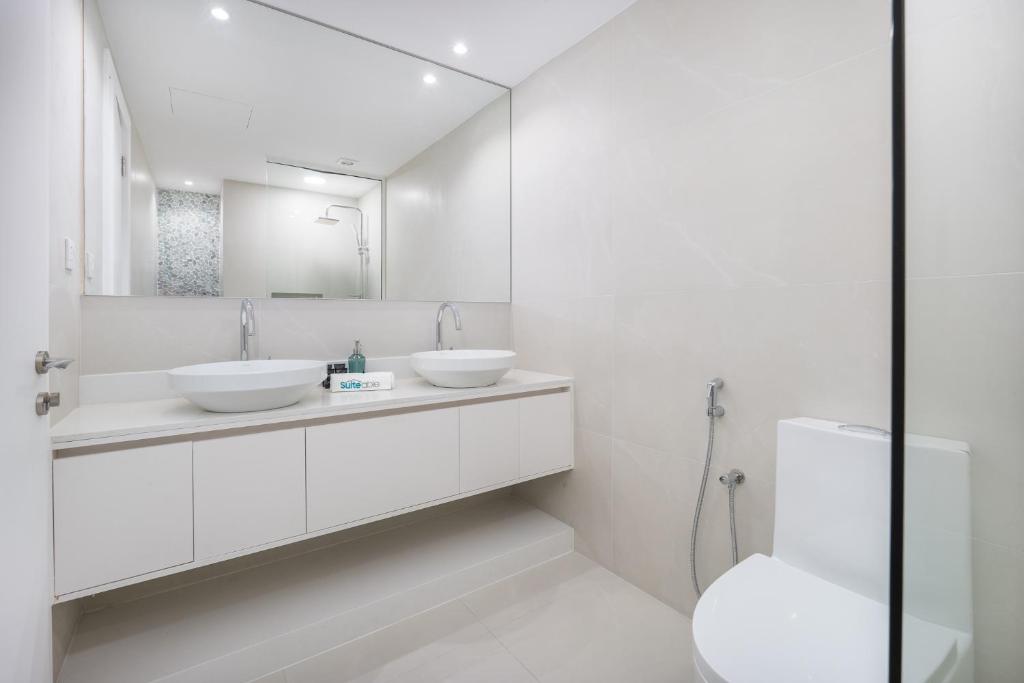 Fotografie z fotogalerie ubytování Seaside serenity Stylish Marine-Themed Apartment v Dubaji