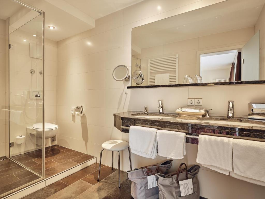 Koupelna v ubytování Hotel Reppert