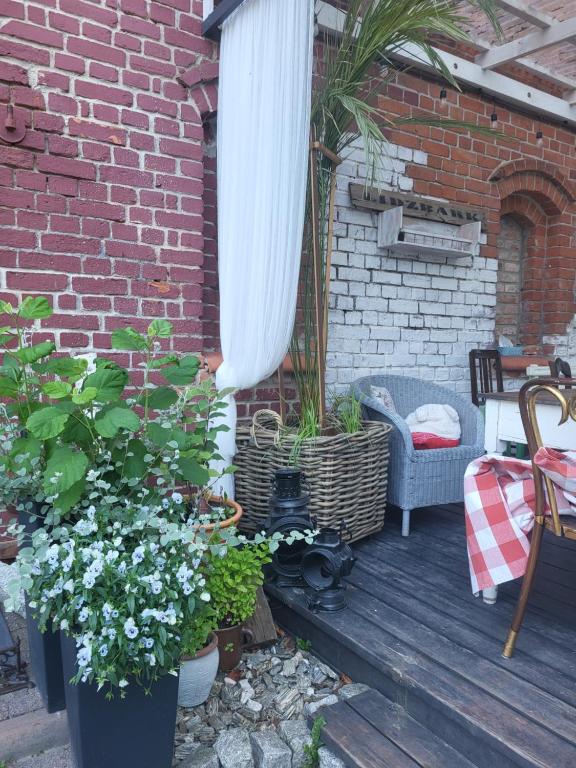 Posezení v ubytování Krzywa Apartamenty