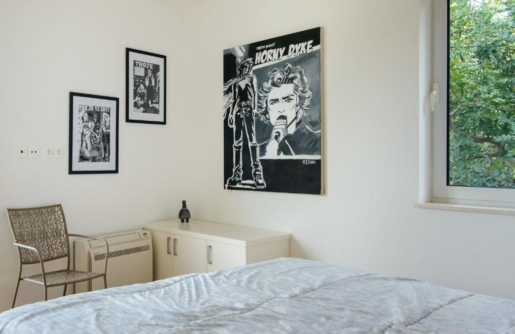 Posteľ alebo postele v izbe v ubytovaní Art Villa Mara