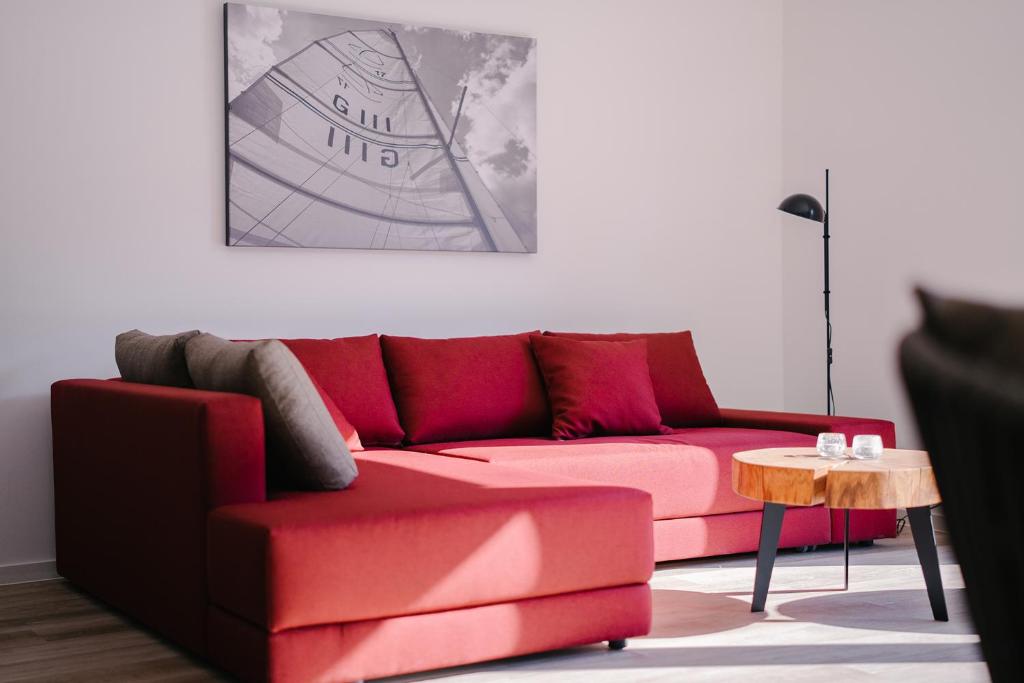 Posezení v ubytování Ferienapartments Seepark Möhnesee