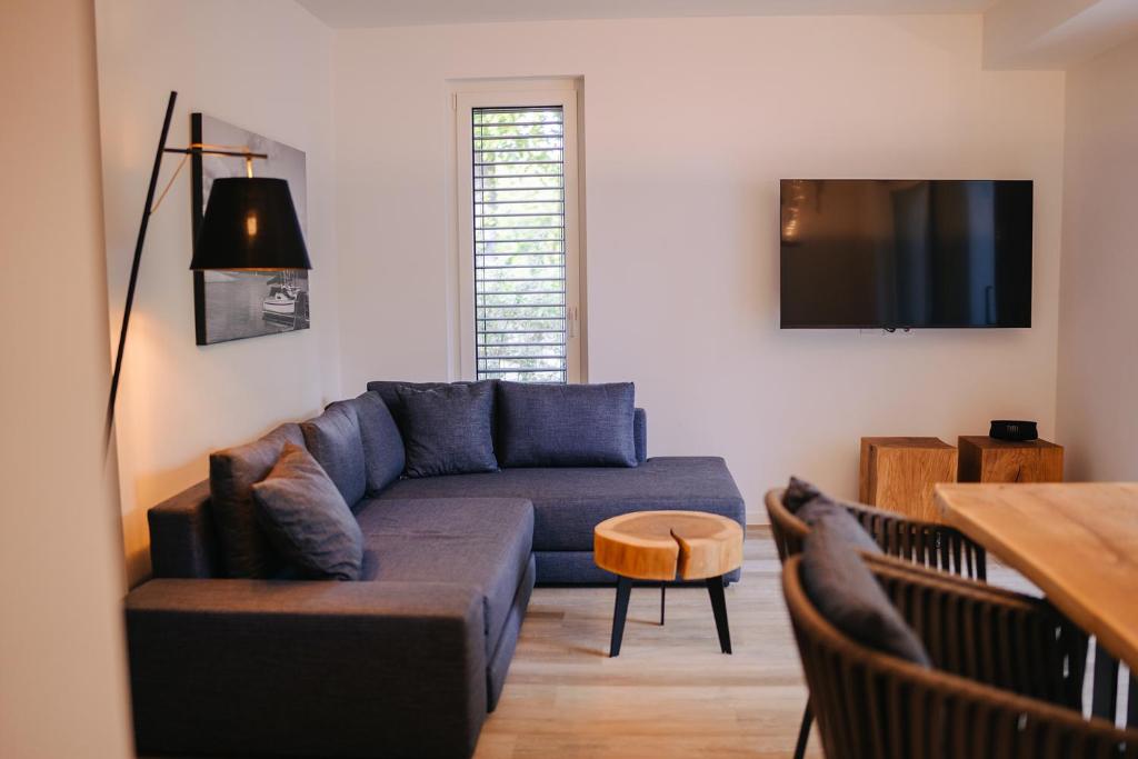 Posezení v ubytování Ferienapartments Seepark Möhnesee