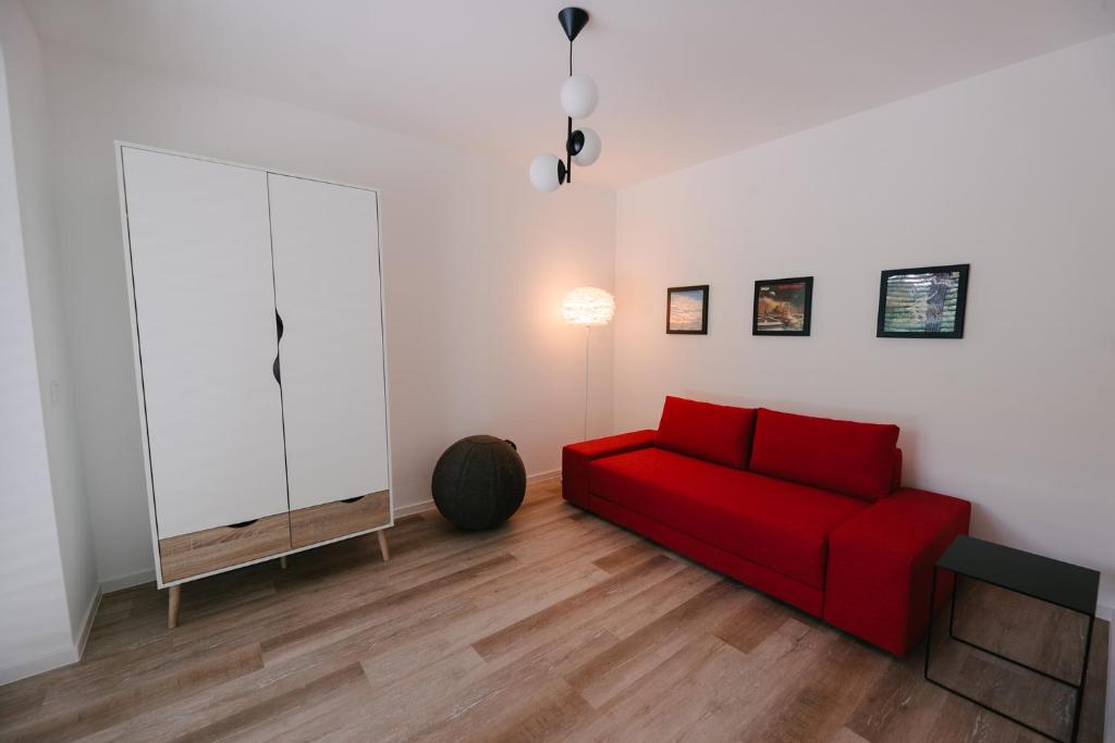 Posezení v ubytování Ferienapartments Seepark Möhnesee