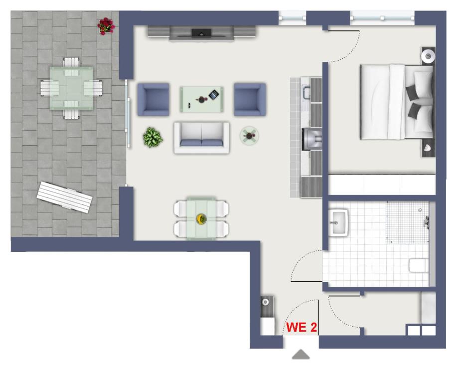 Půdorys ubytování Ferienapartments Seepark Möhnesee