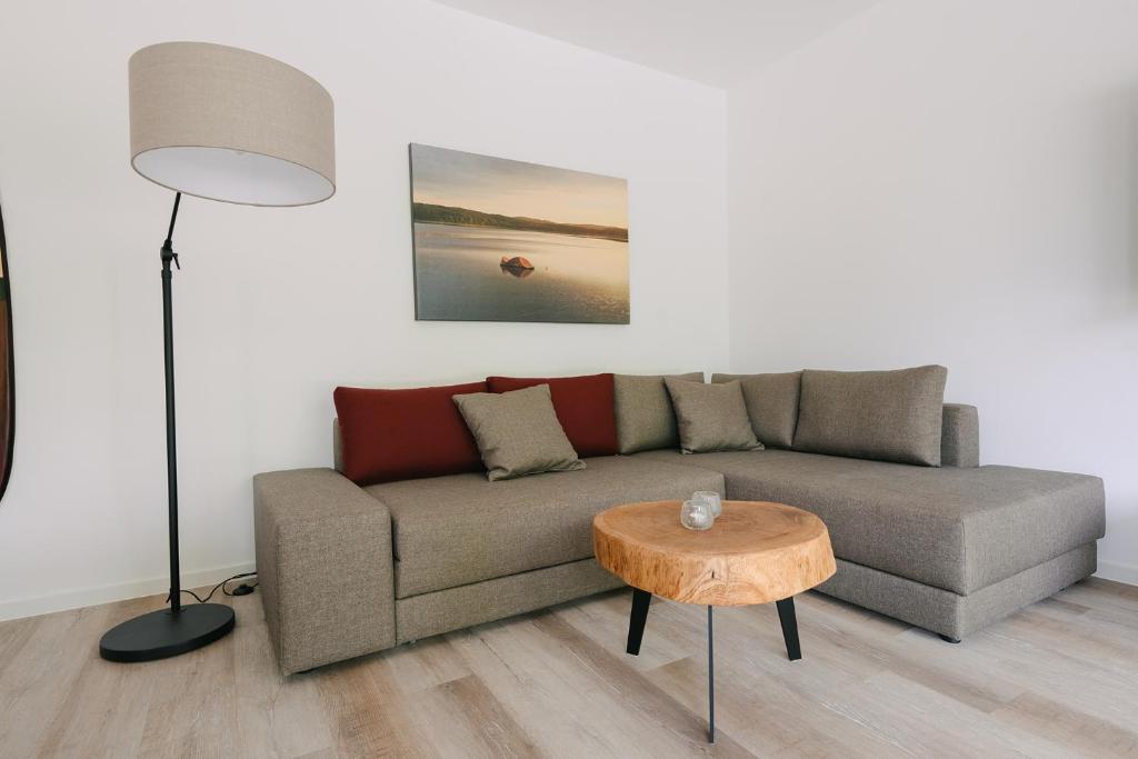 Posezení v ubytování Ferienapartments Seepark Möhnesee