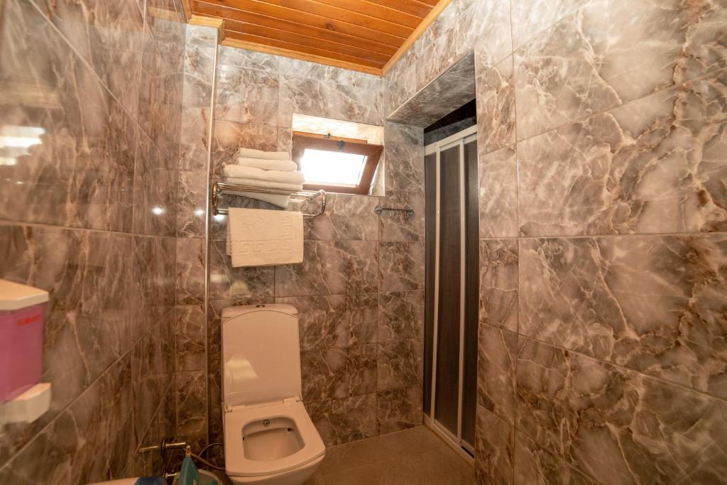 Koupelna v ubytování Yakamoz Hotel Gökçeada