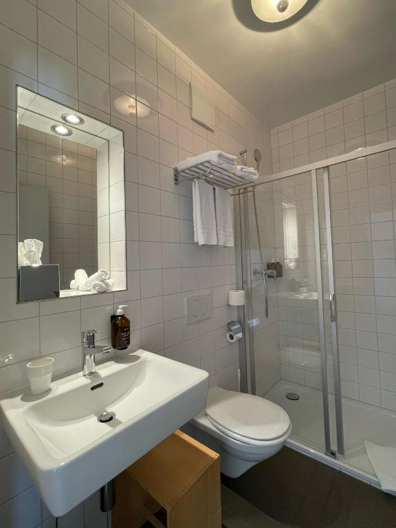 Koupelna v ubytování Auberge du Mouton