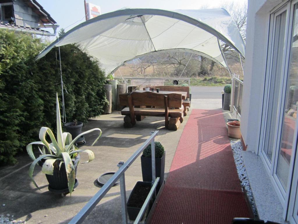 Patio nebo venkovní prostory v ubytování Boardinghouse Wittenberg