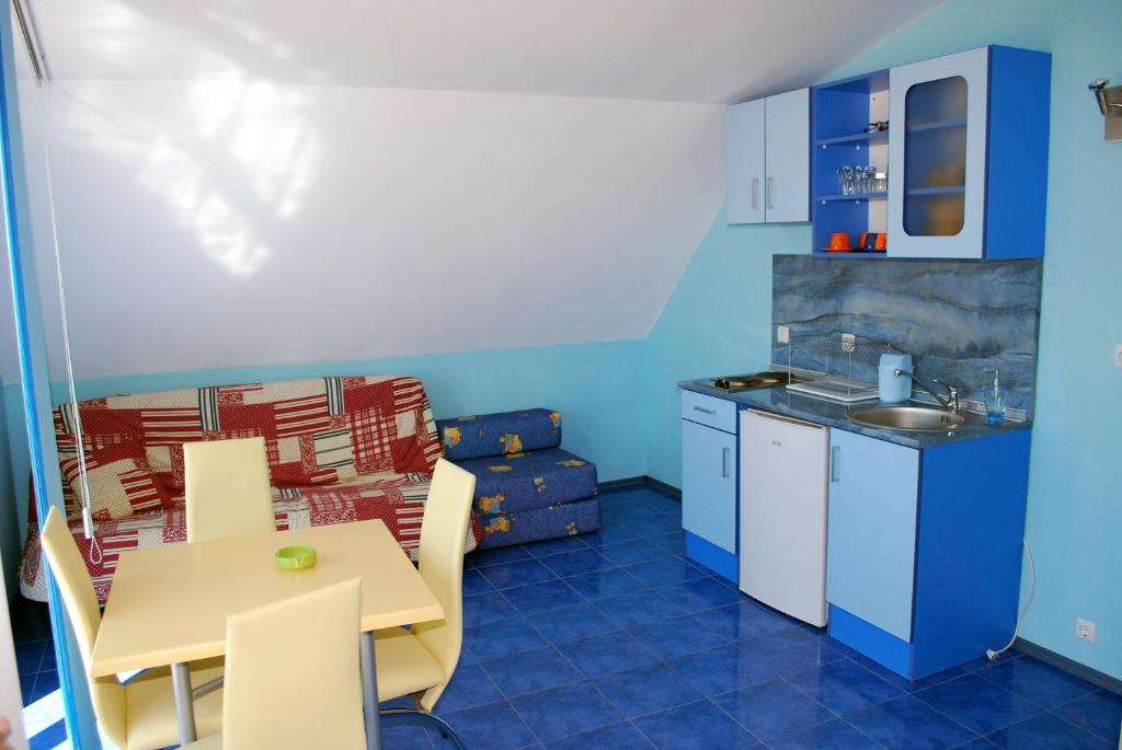 Kuchyň nebo kuchyňský kout v ubytování Hotel Saint Tatyana