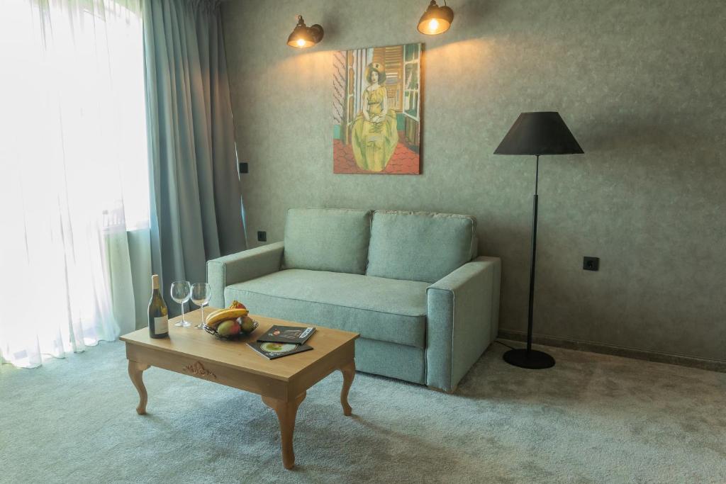 A seating area at The LODGE Hotel
