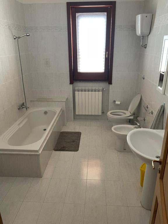Koupelna v ubytování Casa Leonardo