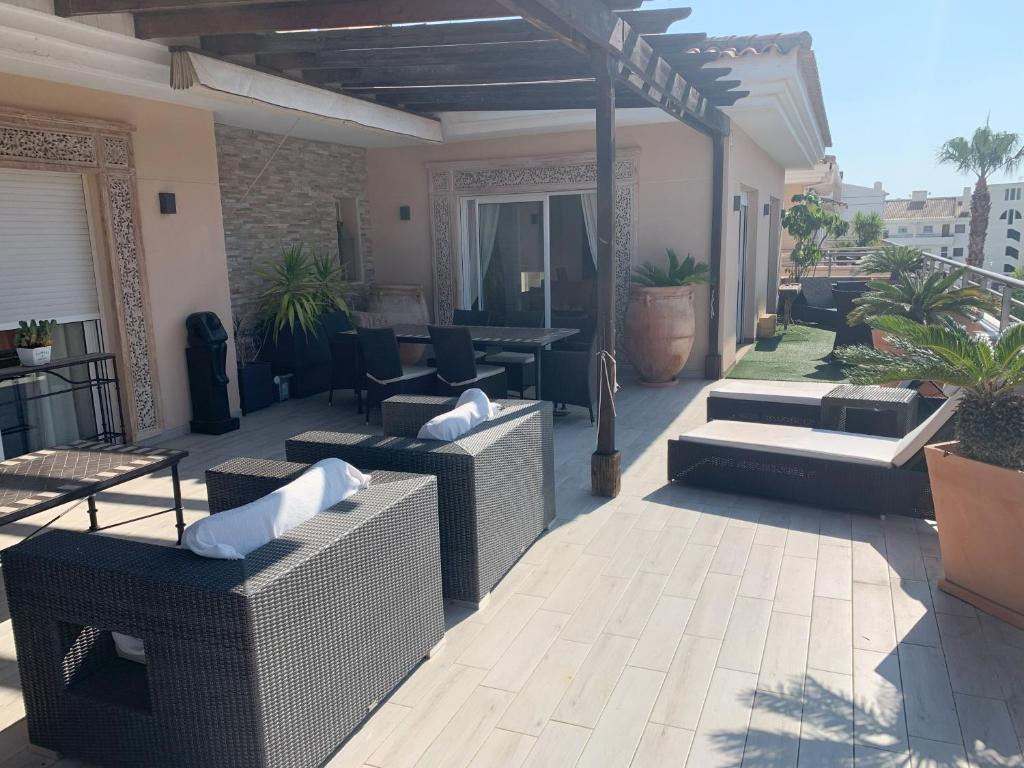 Balkón nebo terasa v ubytování Penthouse - residence La Mina - Albir avec WIFI GRATUIT
