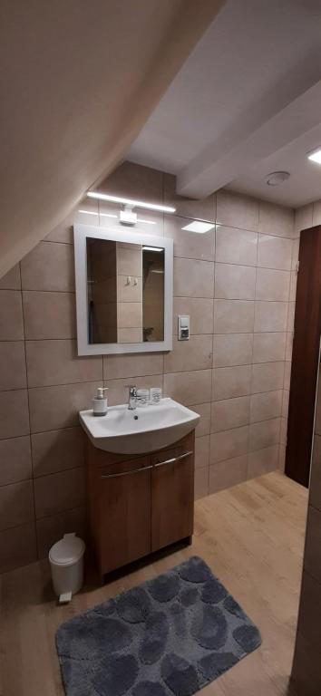 Kúpeľňa v ubytovaní AGROTURYSTYKA RASZKÓW