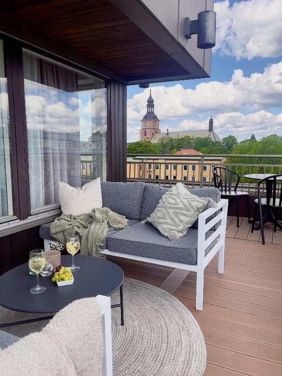 Balkón nebo terasa v ubytování Quality Hotel Grand Falun