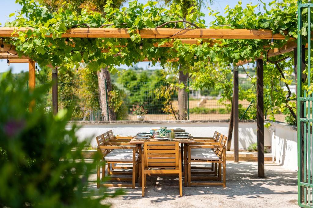 A garden outside Masseria Bel Cortile - Ostuni