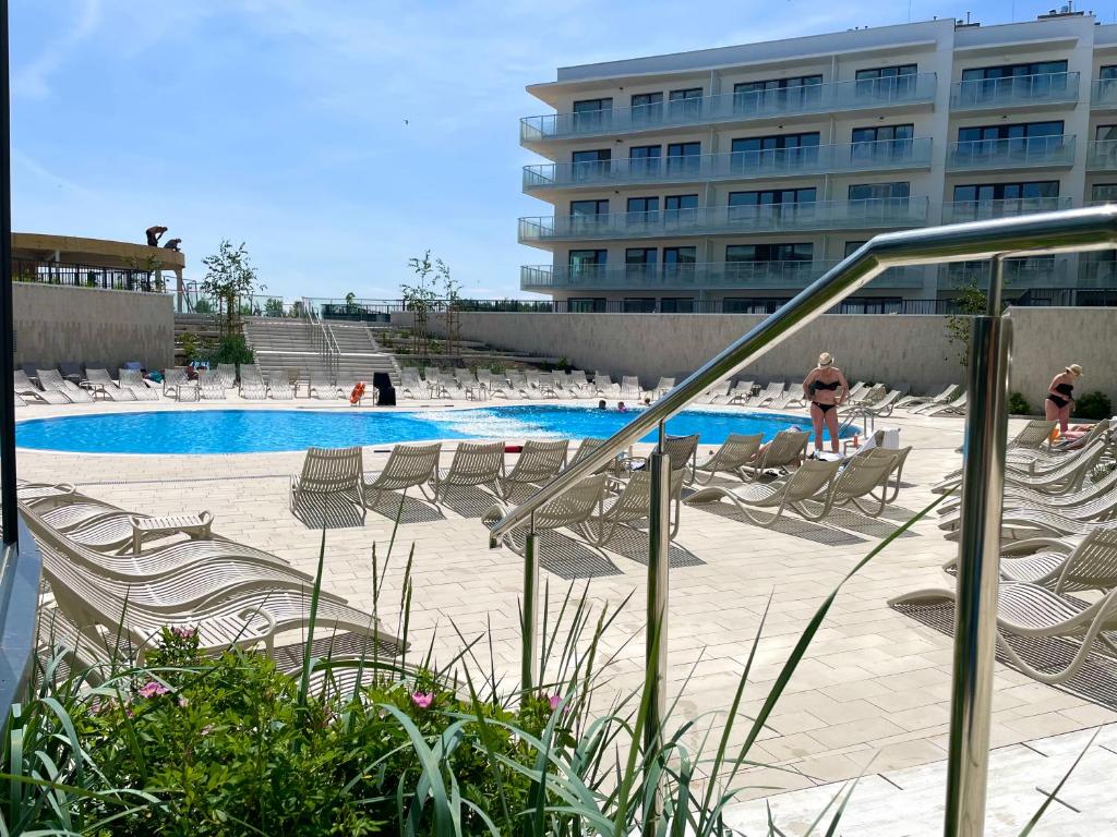 Bazén v ubytovaní POLANKI AQUA Apartamenty PREMIUM - w cenie nielimitowany dostęp do strefy Aqua alebo v jeho blízkosti