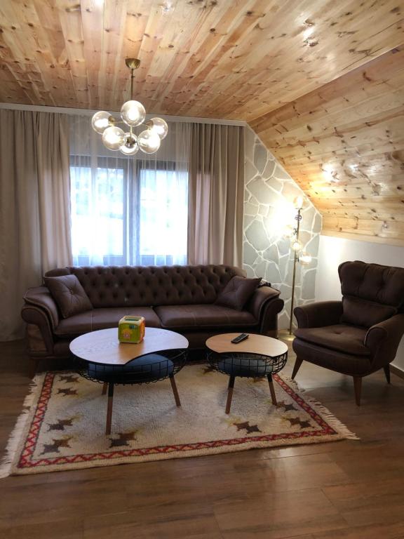 Posezení v ubytování Blue Village Lux