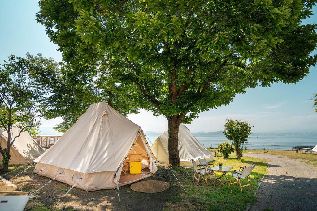 Příroda nedaleko luxury tent