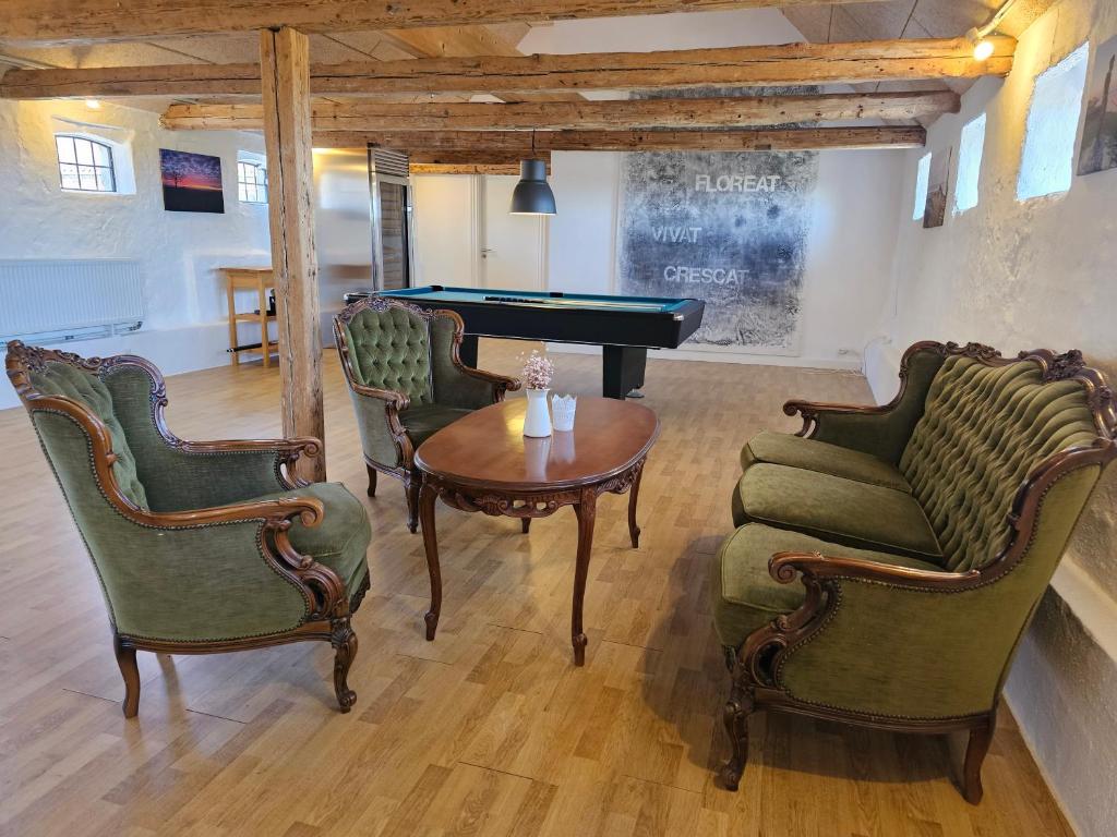 Posezení v ubytování B&B Hygge Jegindø