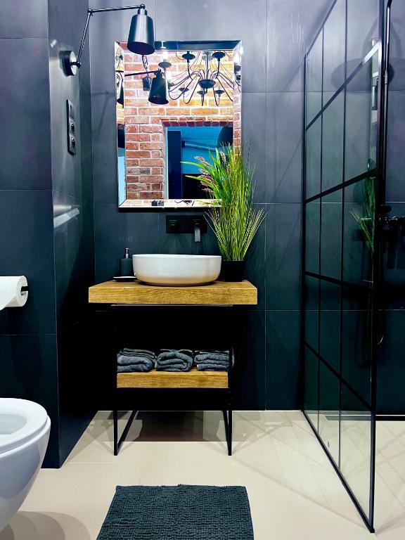 Kúpeľňa v ubytovaní Loft Apartment Browary Warszawskie