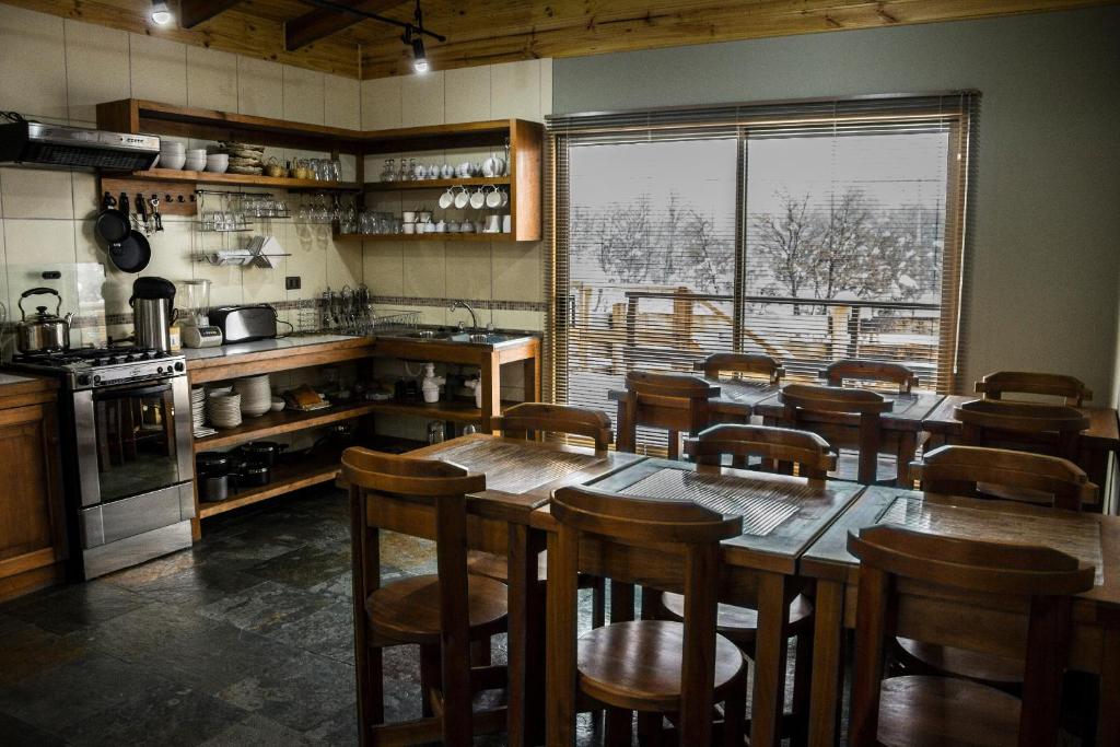 Kuchyň nebo kuchyňský kout v ubytování Refugio Ecobox Andino