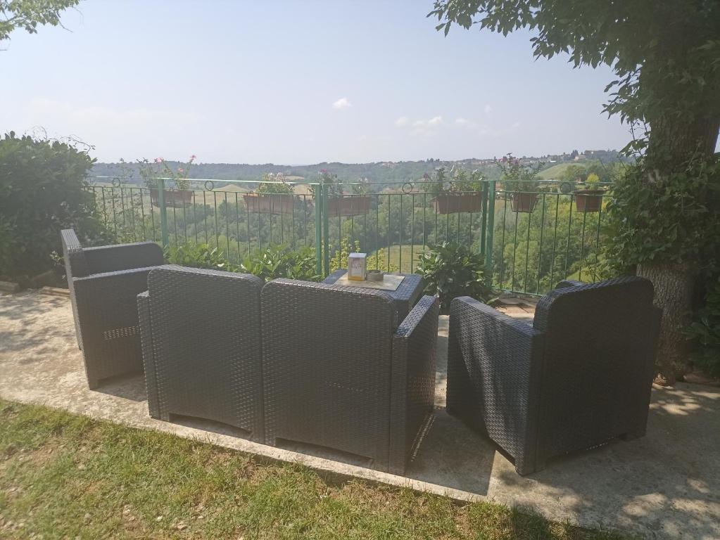 Zahrada ubytování La Terrazza Mombarone