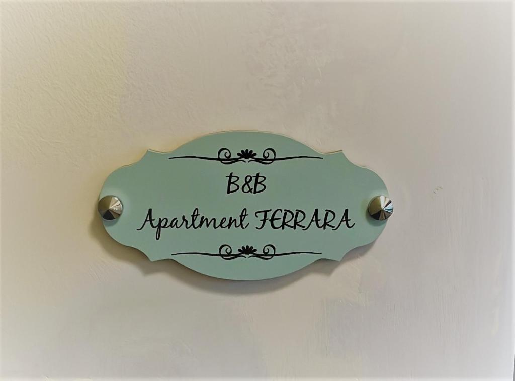 Certifikát, hodnocení, plakát nebo jiný dokument vystavený v ubytování Bnb apartment Ferrara