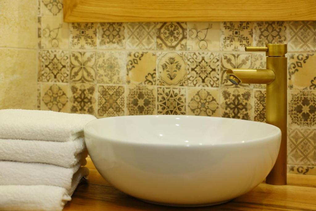 Koupelna v ubytování AMA Guest House