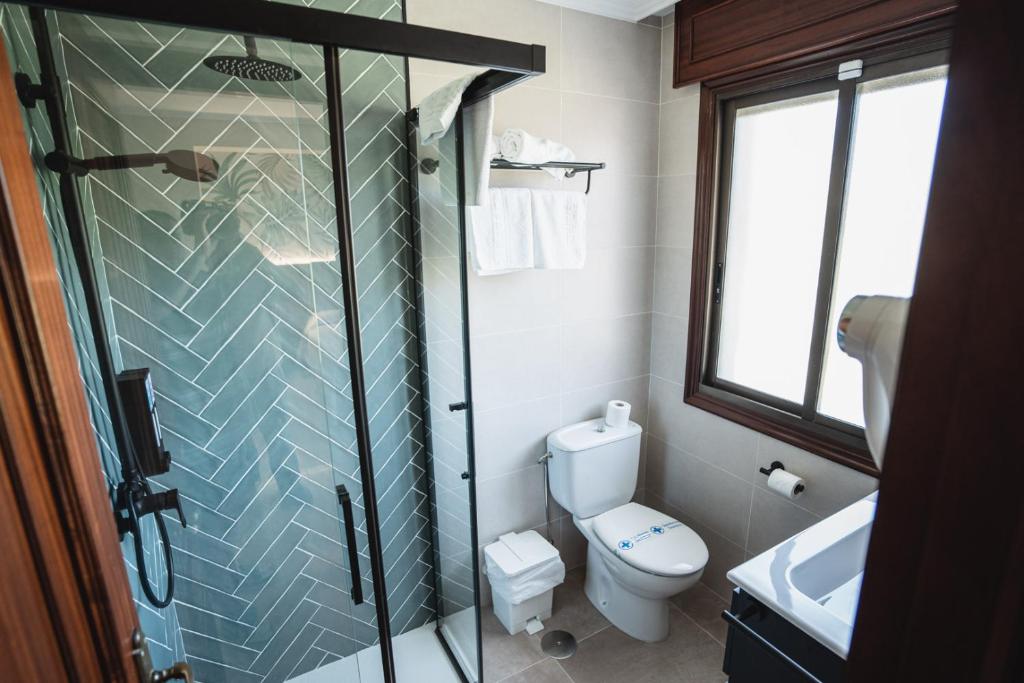 A bathroom at Hotel Xunqueira